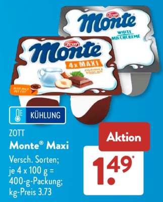Zott Monte Maxi