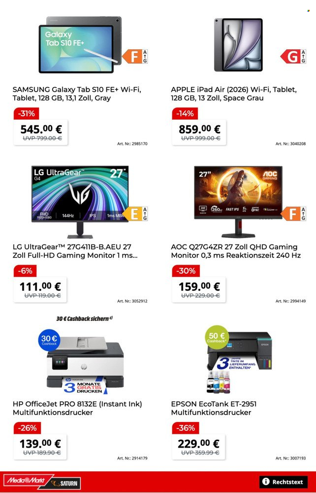 MediaMarkt Prospekte  - 24.8.2026 - 8.9.2026. Seite 9
