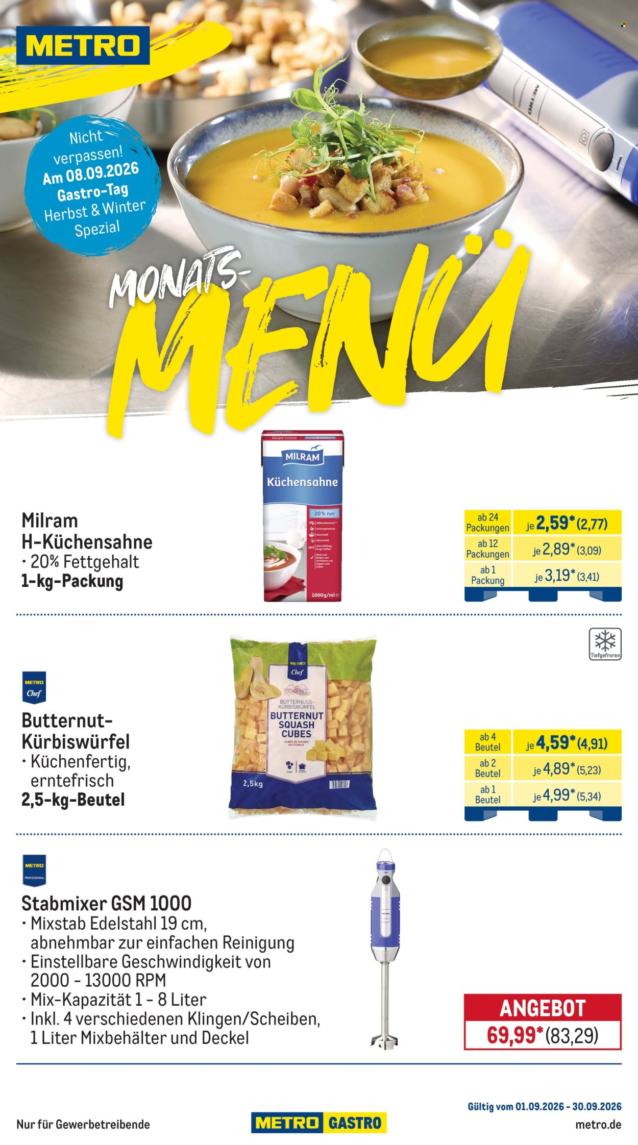 Metro Prospekte  - 1.9.2026 - 30.9.2026. Seite 1