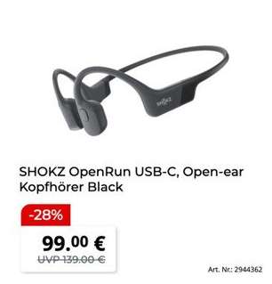 SHOKZ OpenRun USB-C, Open-ear Kopfhörer Black