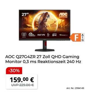 AOC Q27G4ZR 27 Zoll QHD Gaming Monitor