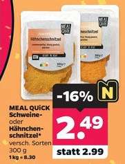 MEAL QUICK Schweine- oder Hähnchenschnitzel