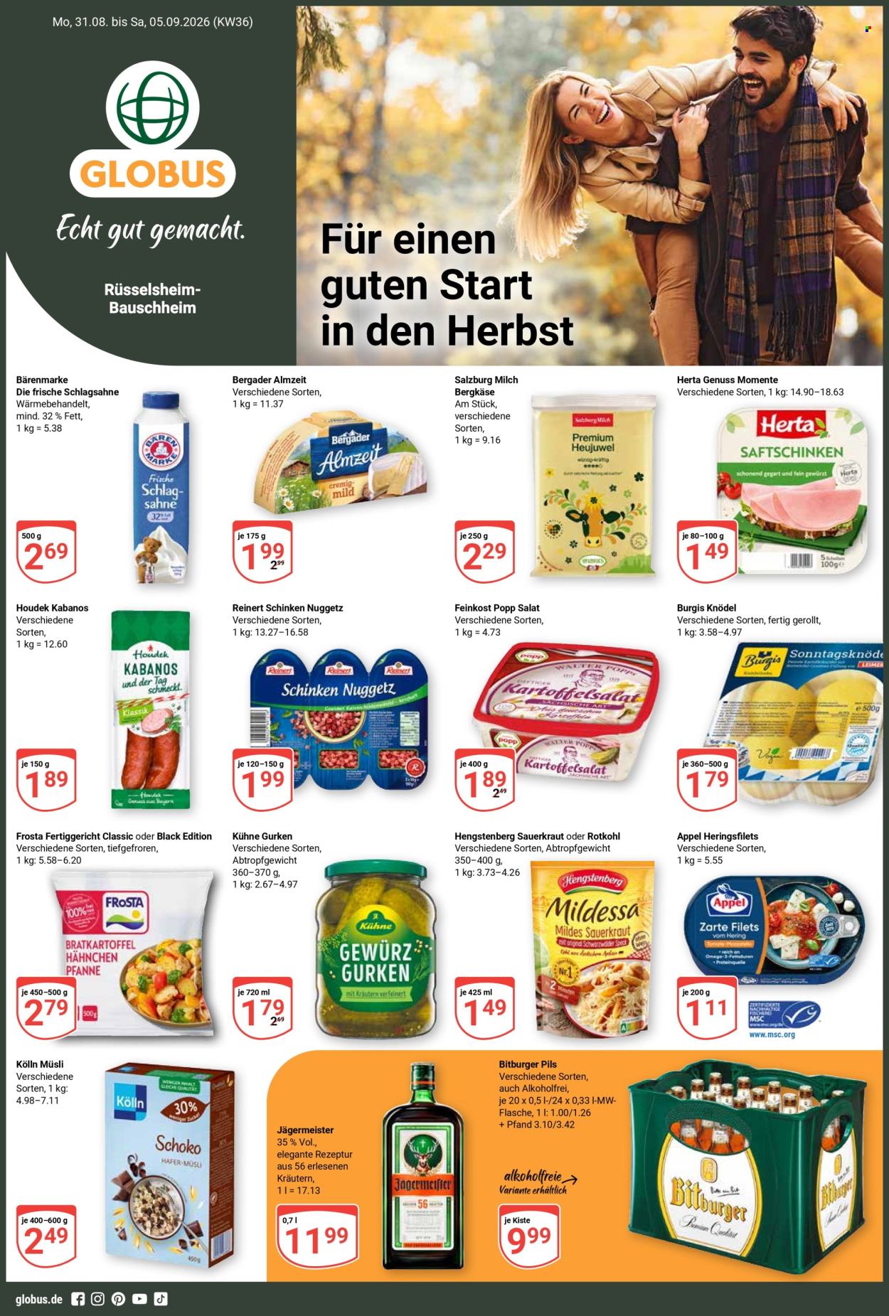 Globus Prospekte  - 31.8.2026 - 5.9.2026. Seite 1
