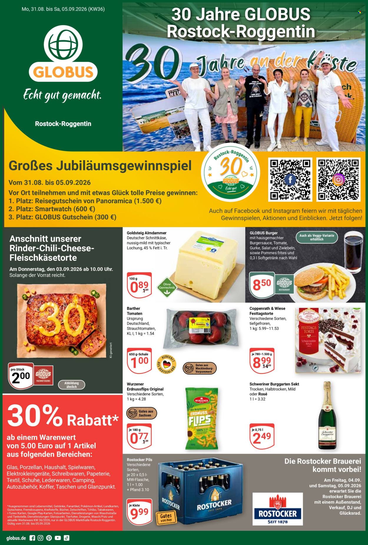 Globus Prospekte  - 31.8.2026 - 5.9.2026. Seite 1