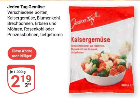 Jeden Tag Gemüse