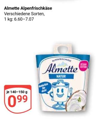 Almette Alpenfrischkäse