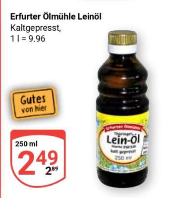Erfurter Ölmühle Leinöl