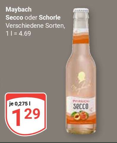 Maybach Secco oder Schorle