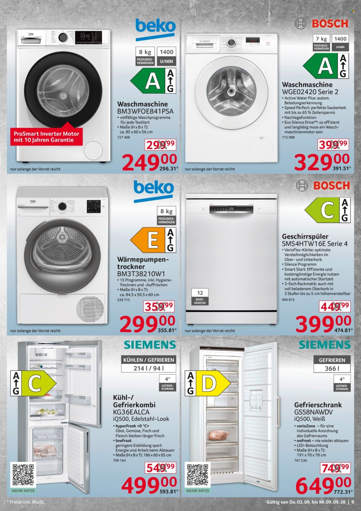 Selgros Prospekte  - 3.9.2026 - 9.9.2026. Seite 9