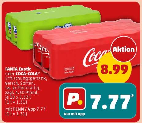 FANTA Exotic oder COCA-COLA*