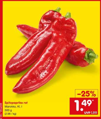 Spitzpaprika rot*