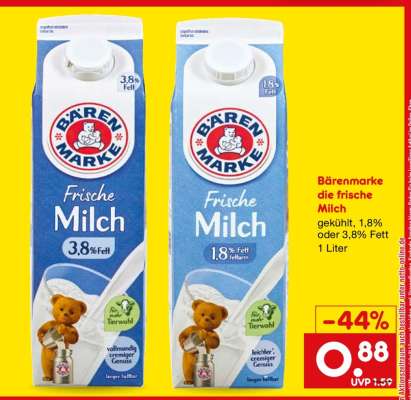 Bärenmarke Die frische Milch