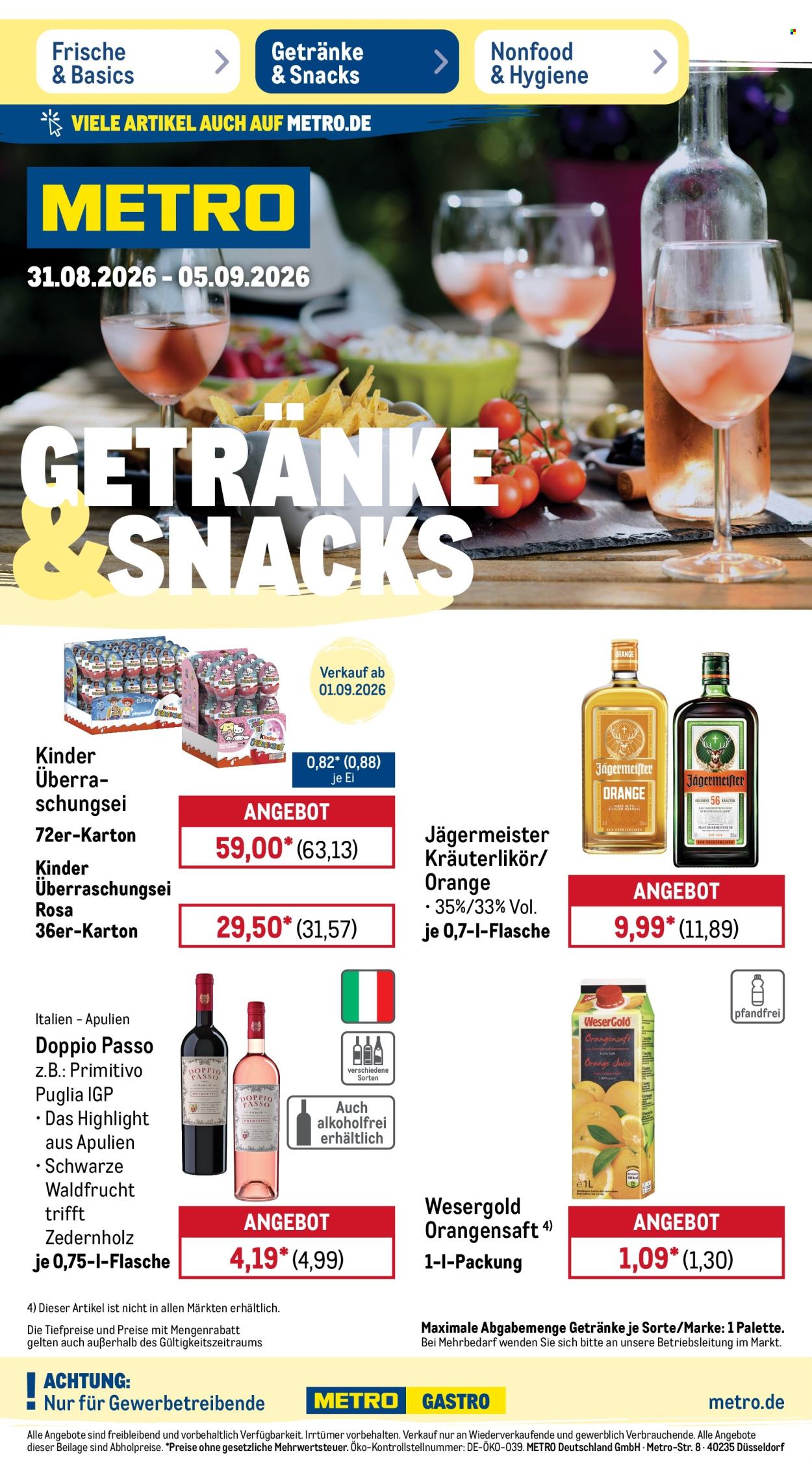 Metro Prospekte  - 31.8.2026 - 5.9.2026. Seite 18