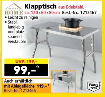 Klapptisch