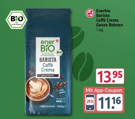 Enerbio Barista Caffè Crema Ganze Bohnen