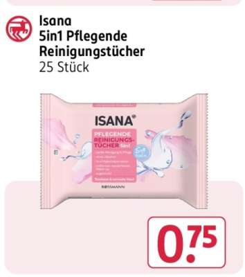 ISANA 5in1 Pflegende Reinigungstücher