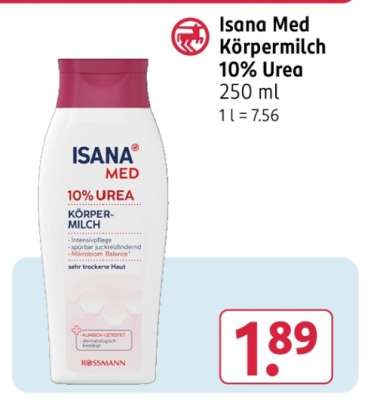 Isana Med Körpermilch 10% Urea