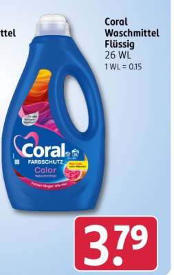 Coral Waschmittel flüssig