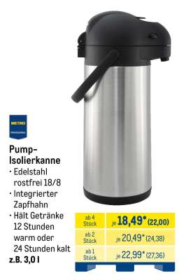 Pump- isolierkanne