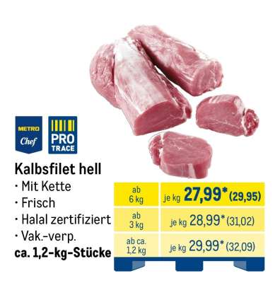 Kalbsfilet hell