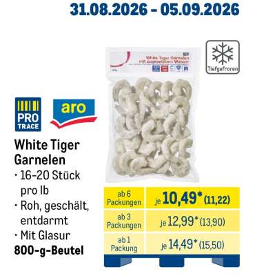 White Tiger Garnelen