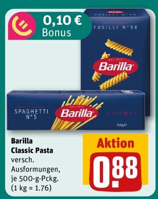 BARILLA Classic Pasta