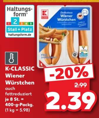 K-CLASSIC Wiener Würstchen