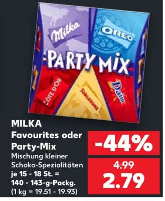 MILKA Favourites oder Party-Mix