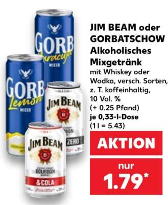 JIM BEAM oder GORBATSCHOW Alkoholisches Mixgetränk