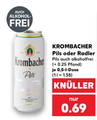 Krombacher Pils oder Radler