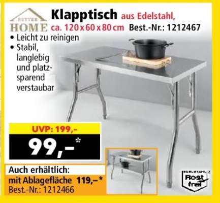 Klapptisch