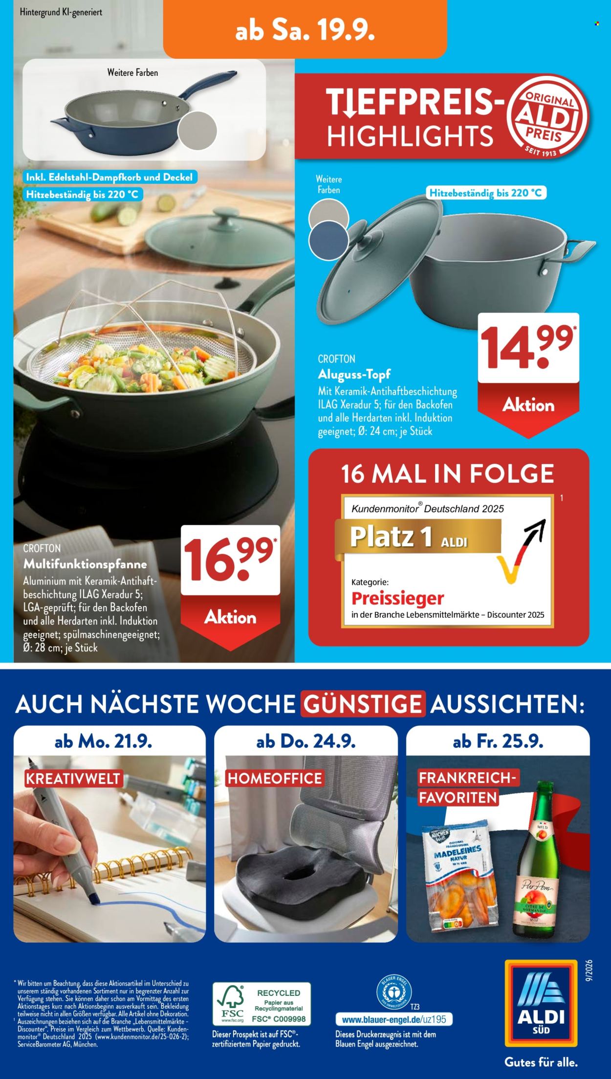 ALDI SÜD Prospekte  - 14.9.2026 - 19.9.2026. Seite 16