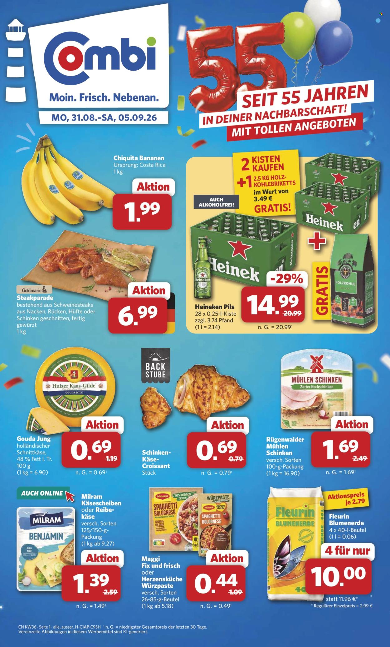 Combi Prospekte  - 31.8.2026 - 5.9.2026. Seite 1