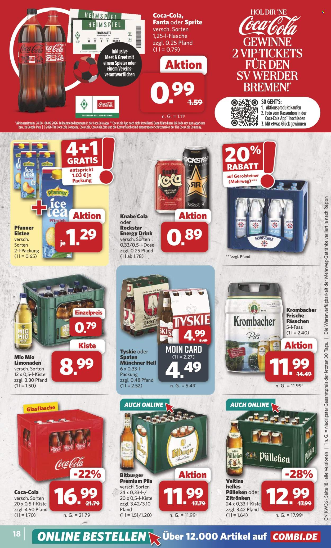Combi Prospekte  - 31.8.2026 - 5.9.2026. Seite 18