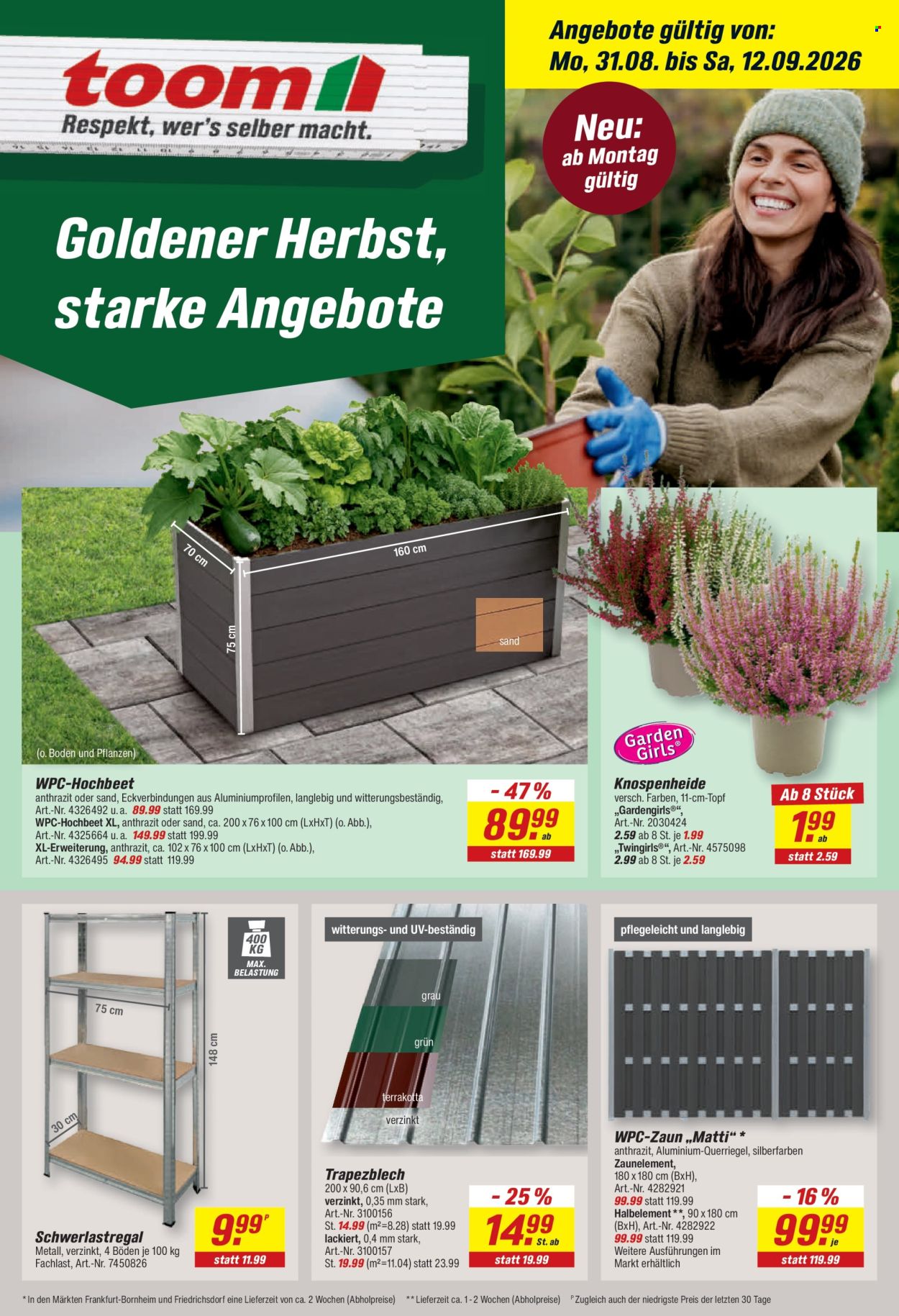 toom Baumarkt Prospekte  - 31.8.2026 - 12.9.2026. Seite 3