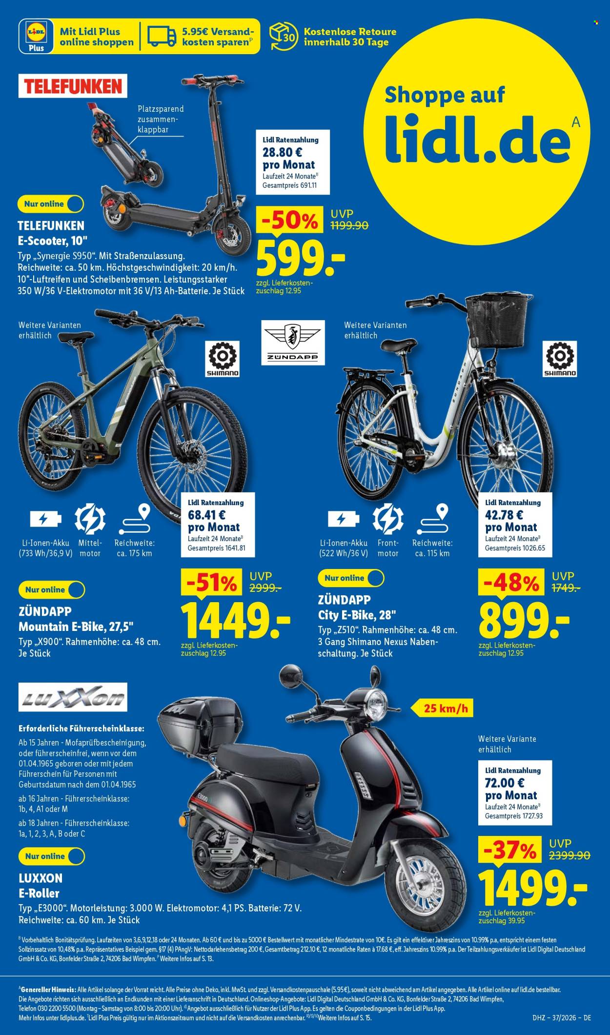 Lidl Prospekte  - 7.9.2026 - 12.9.2026. Seite 43