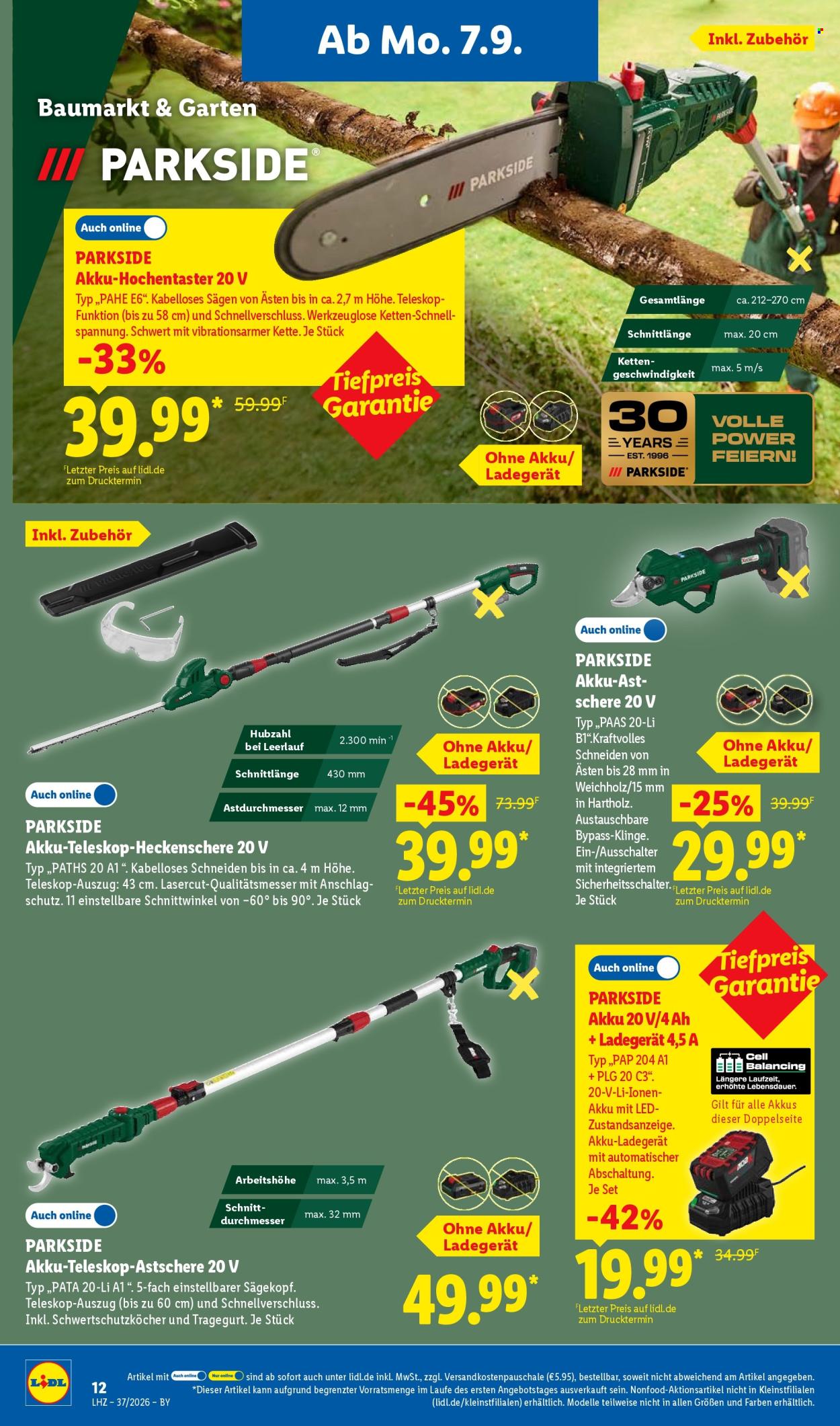 Lidl Prospekte  - 7.9.2026 - 12.9.2026. Seite 30