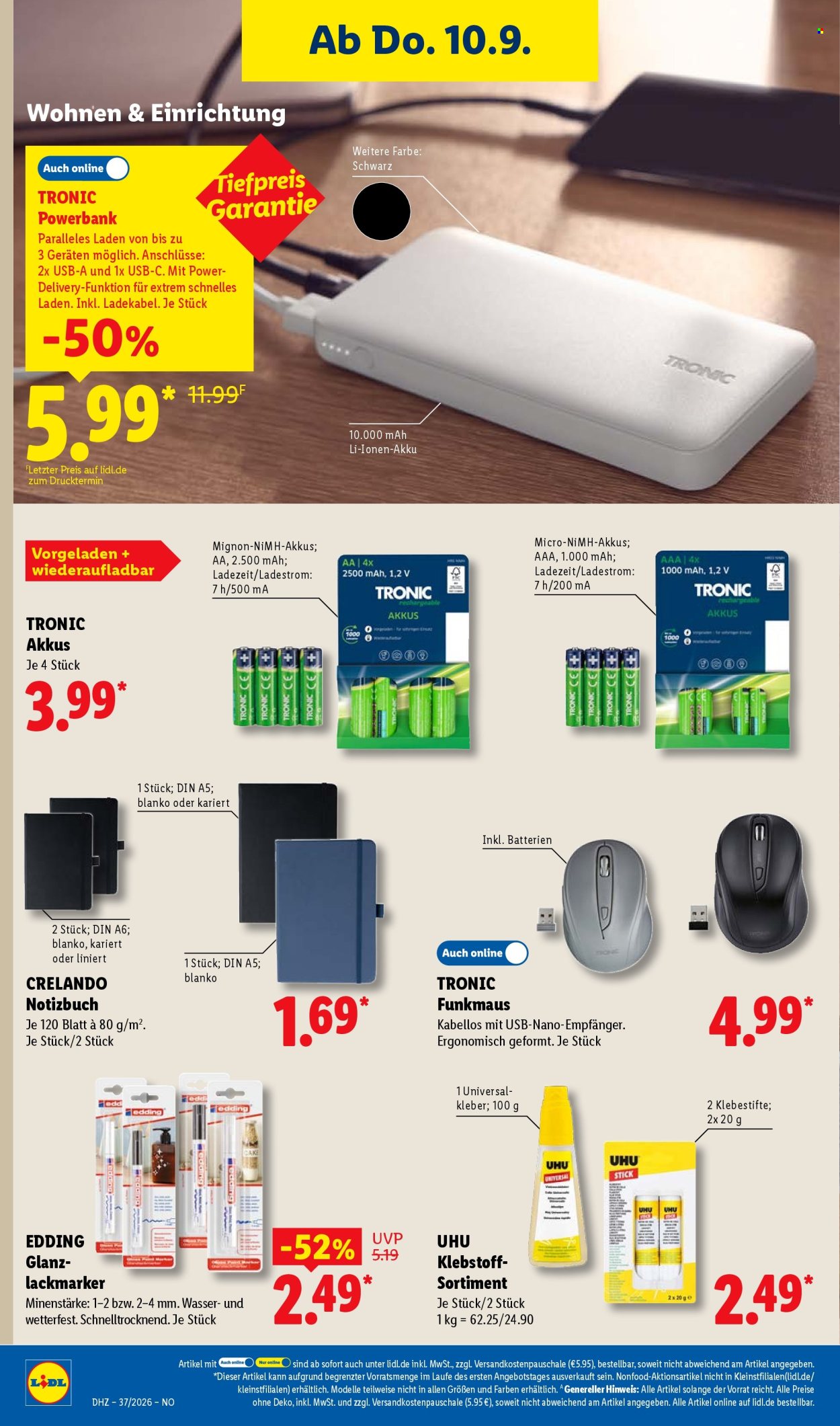 Lidl Prospekte  - 7.9.2026 - 12.9.2026. Seite 50