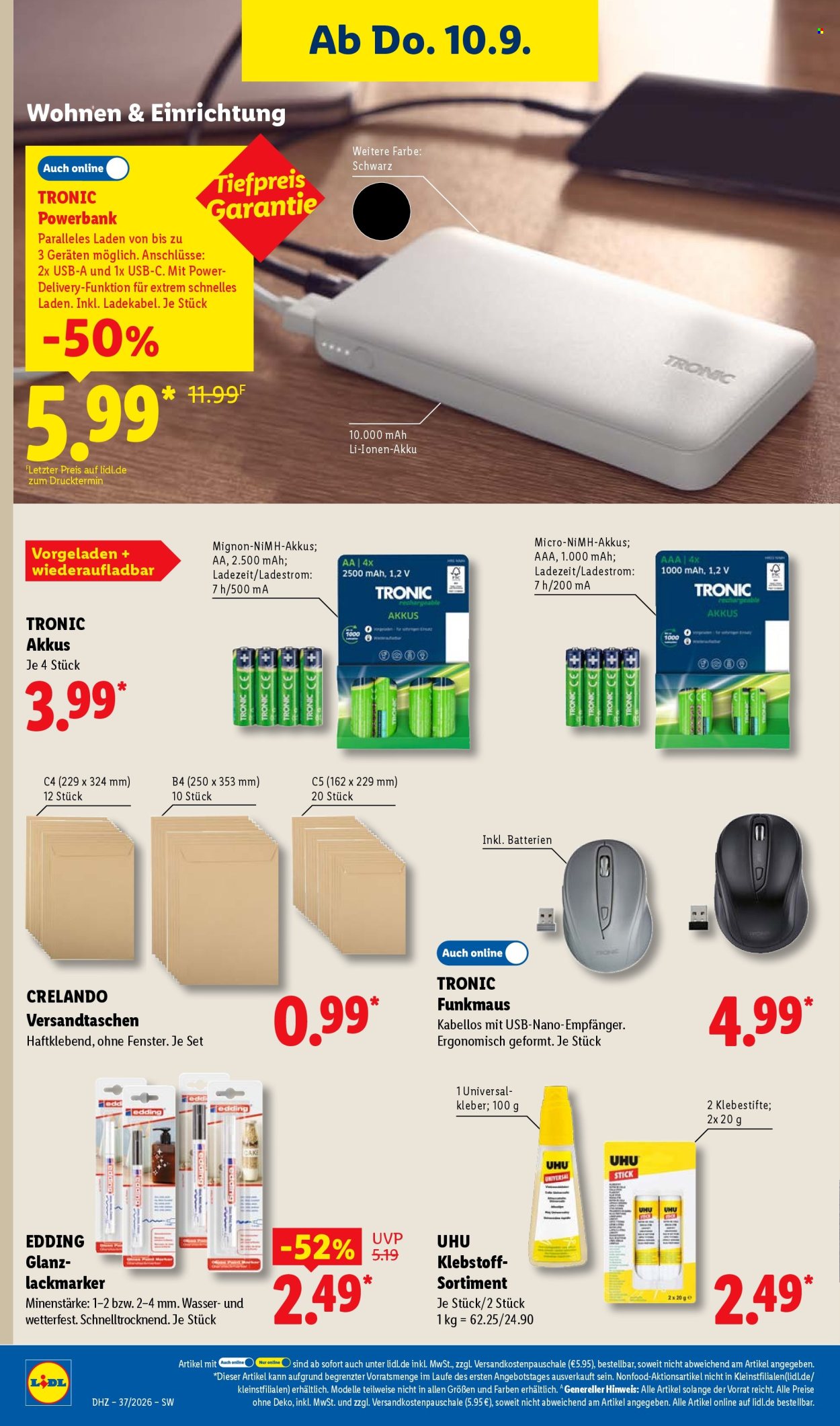 Lidl Prospekte  - 7.9.2026 - 12.9.2026. Seite 50