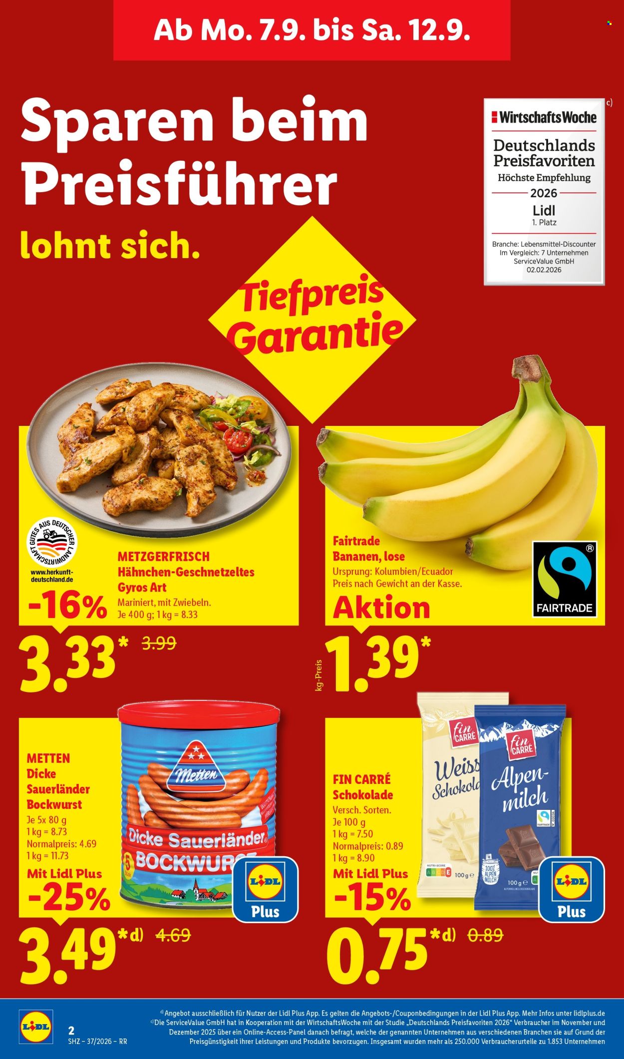 Lidl Prospekte  - 7.9.2026 - 12.9.2026. Seite 2