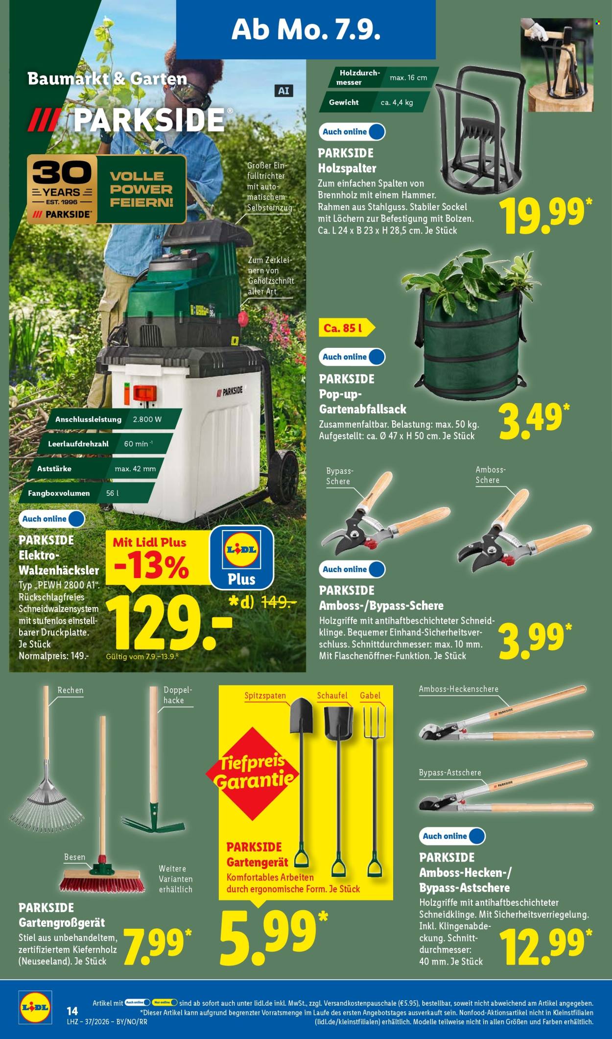 Lidl Prospekte  - 7.9.2026 - 12.9.2026. Seite 36