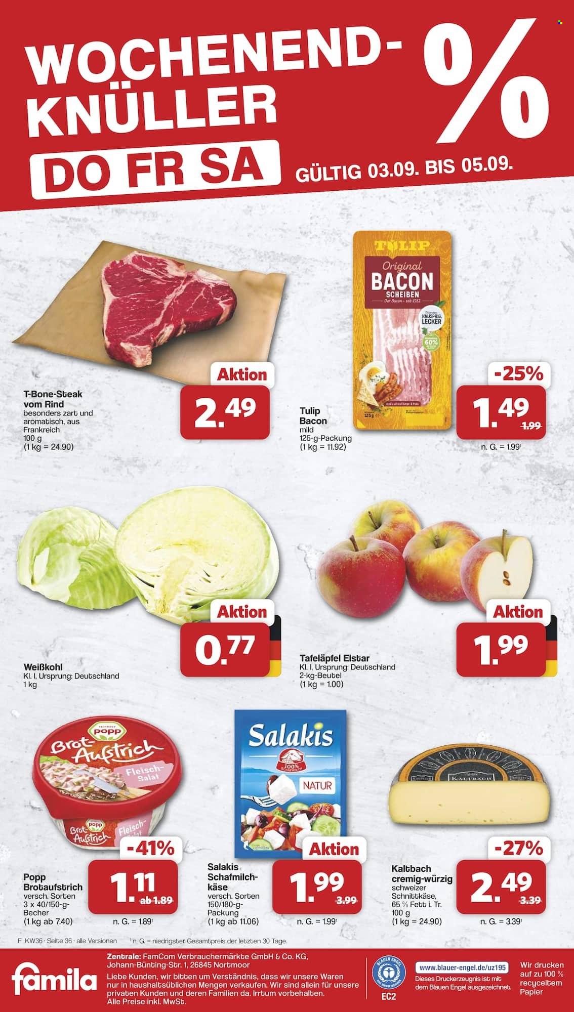 famila Prospekte  - 31.8.2026 - 5.9.2026. Seite 38