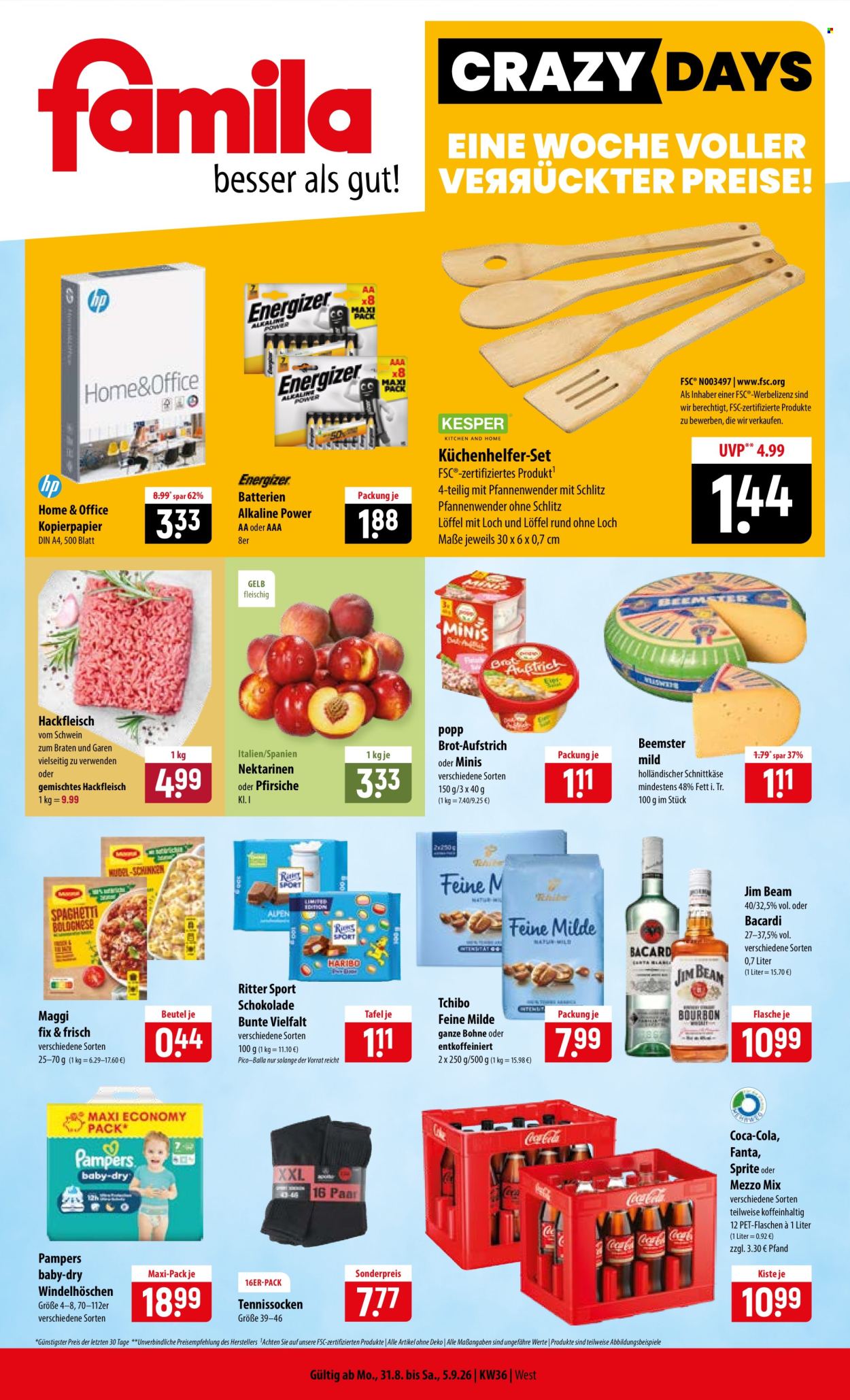 famila Prospekte  - 31.8.2026 - 5.9.2026. Seite 1