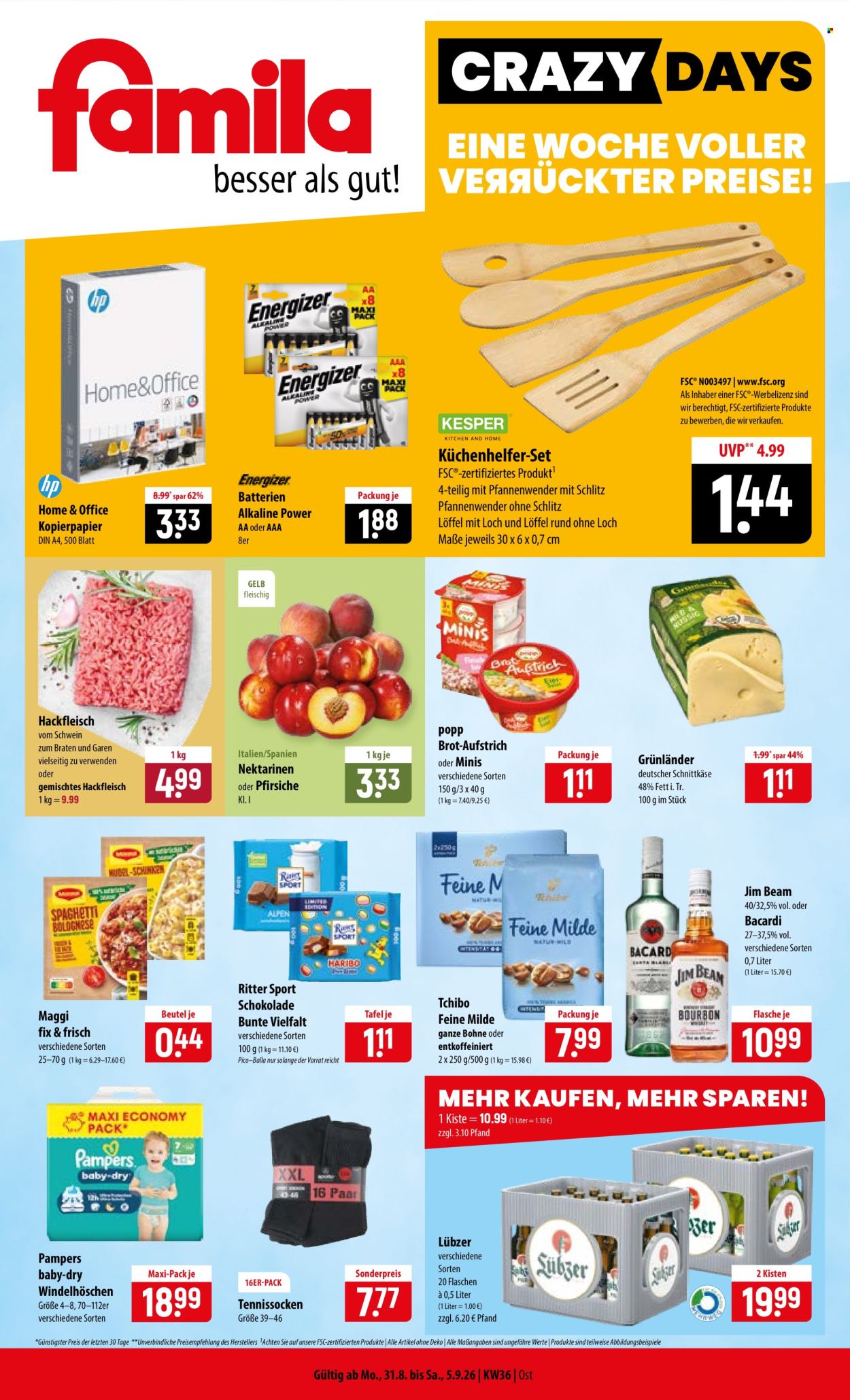 famila Prospekte  - 31.8.2026 - 5.9.2026. Seite 1