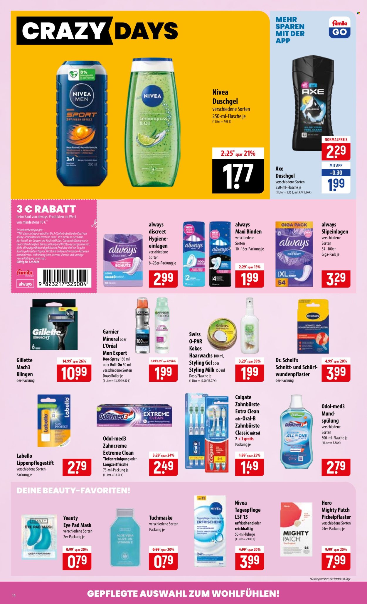 famila Prospekte  - 31.8.2026 - 5.9.2026. Seite 14