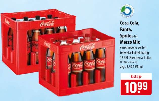 Coca-Cola, Fanta, Sprite oder Mezzo Mix