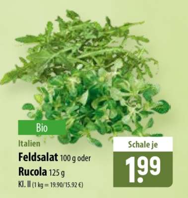 Feldsalat oder Rucola