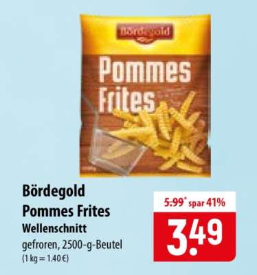 Bördegold Pommes Frites