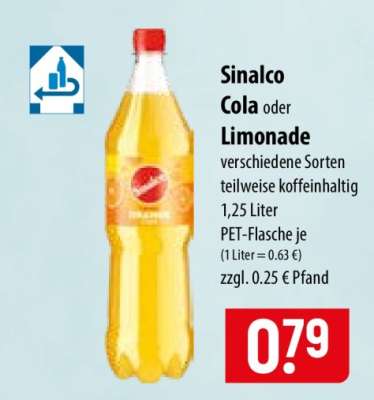 Sinalco Cola oder Limonade