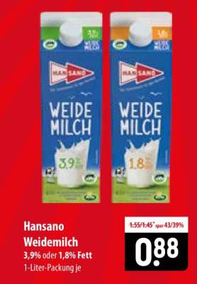 Hansano Weidemilch